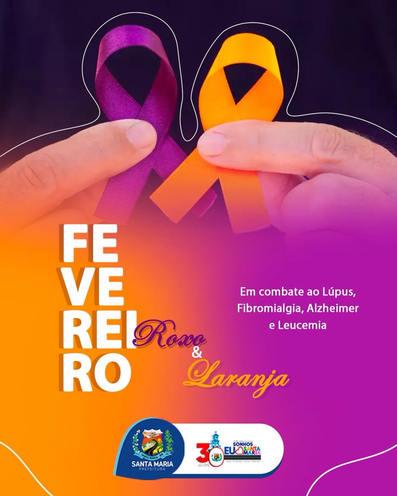 Fevereiro Roxo & Laranja 🧡💜